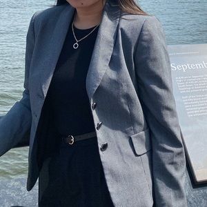 Black/gray Tahari Arthur Levine blazer 4P